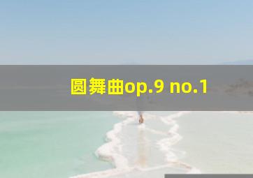 圆舞曲op.9 no.1